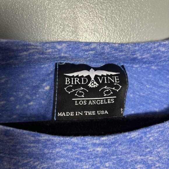 Bird & Vine Los Angeles Women’s Long Sleeve Anchor Blue Shirt Sea Lake Ocean - Picture 3 of 8